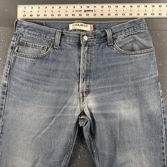 VTG Levis 505 Jeans Mens 35x32 Smoke Rise Fade Worn In Y2K Lot of 2 - Picture 8 of 13